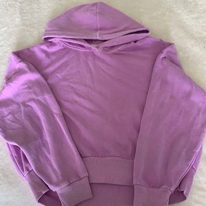 american eagle bright purple hoodie